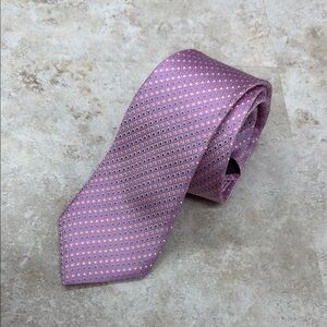 Elegant Pink Patterned Men's Tie